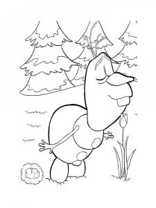 Olaf coloring page 8 - Free printable