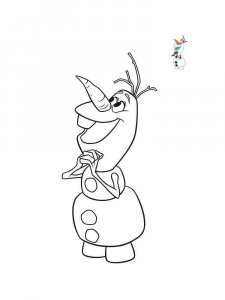 Olaf coloring page 9 - Free printable