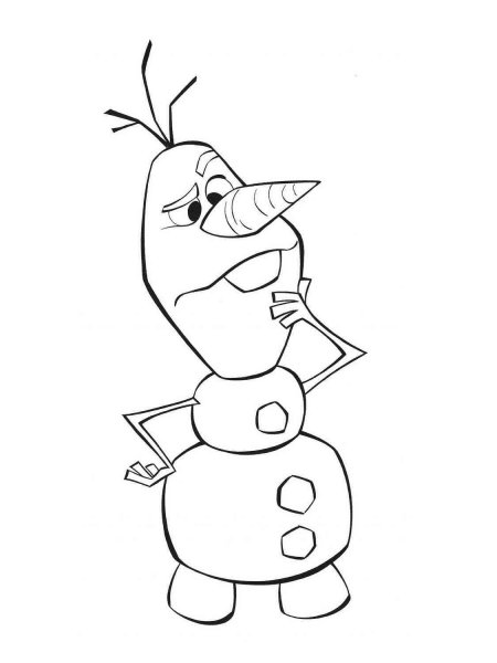 Olaf coloring pages