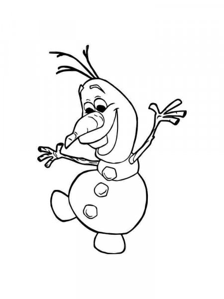 Olaf coloring pages