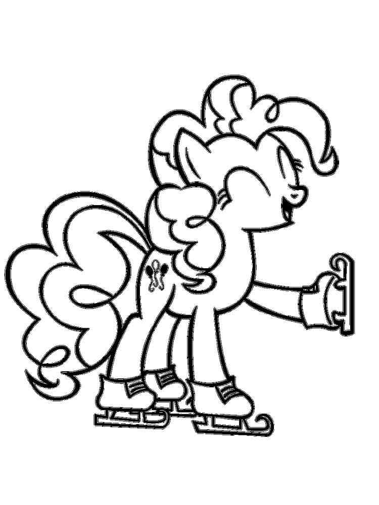 Pinkie Pie Girl Coloring Page