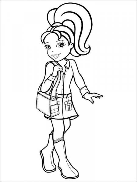 Polly Pocket coloring pages