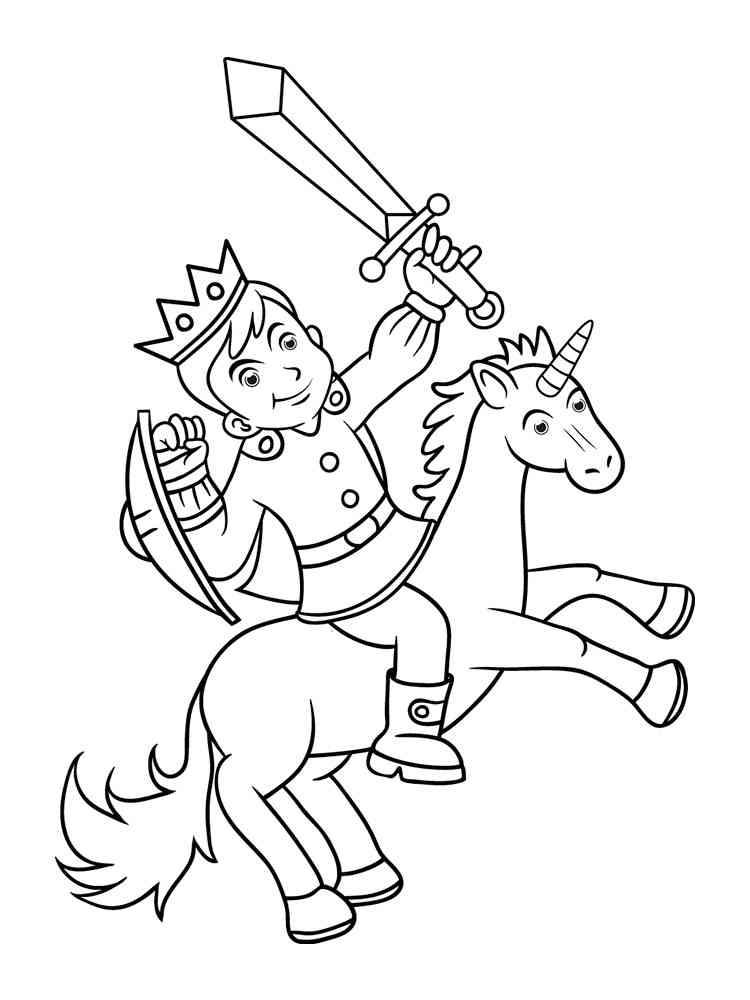 handsome prince coloring pages
