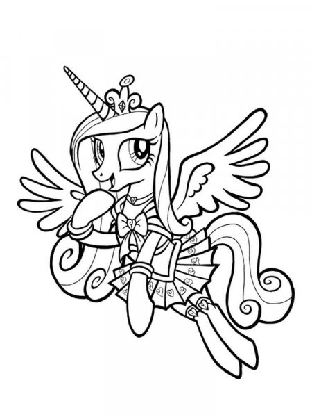 Princess Cadence coloring pages