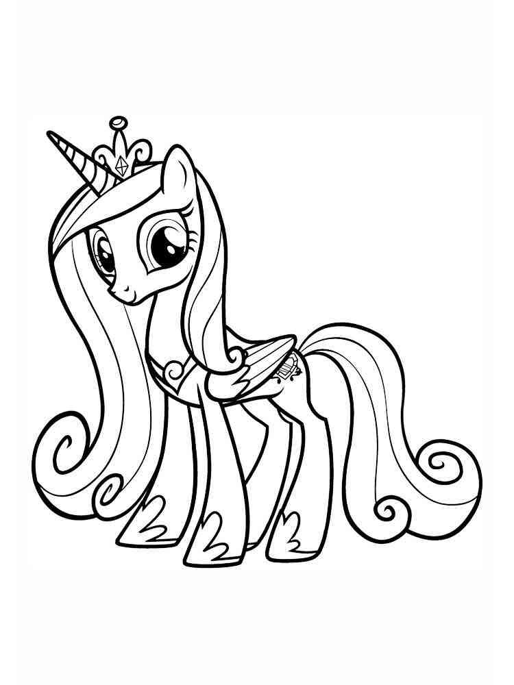 Princess Cadence Coloring Pages Download And Print Princess Cadence Coloring Pages