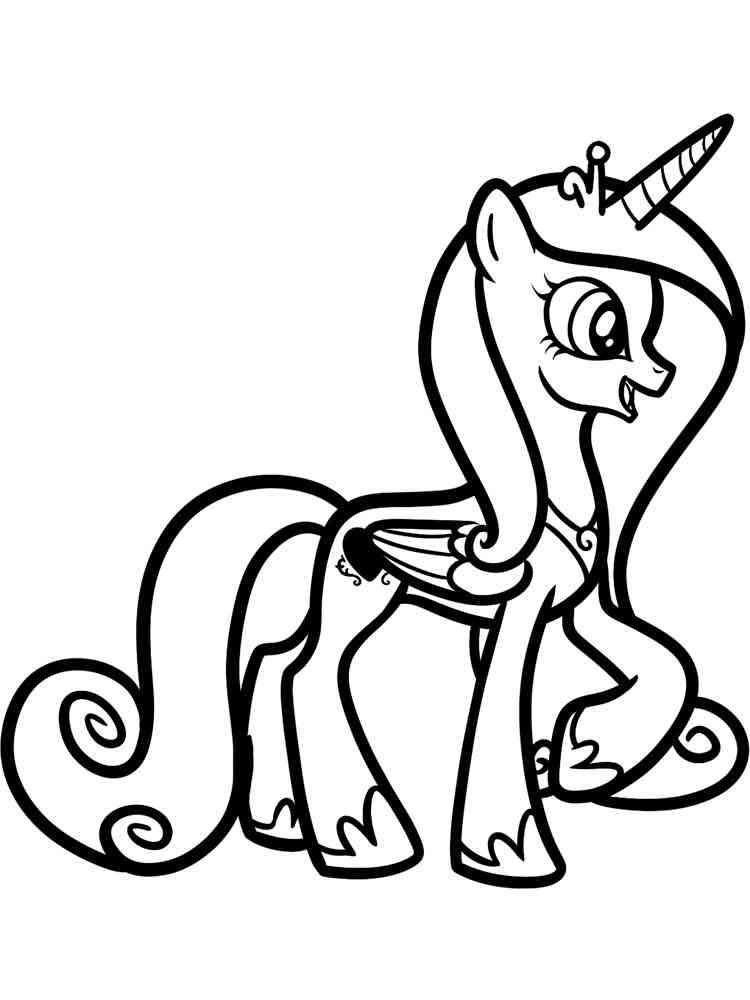 Free printable Princess Cadence coloring pages.