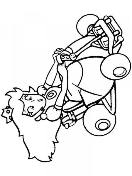 Princess Peach coloring pages