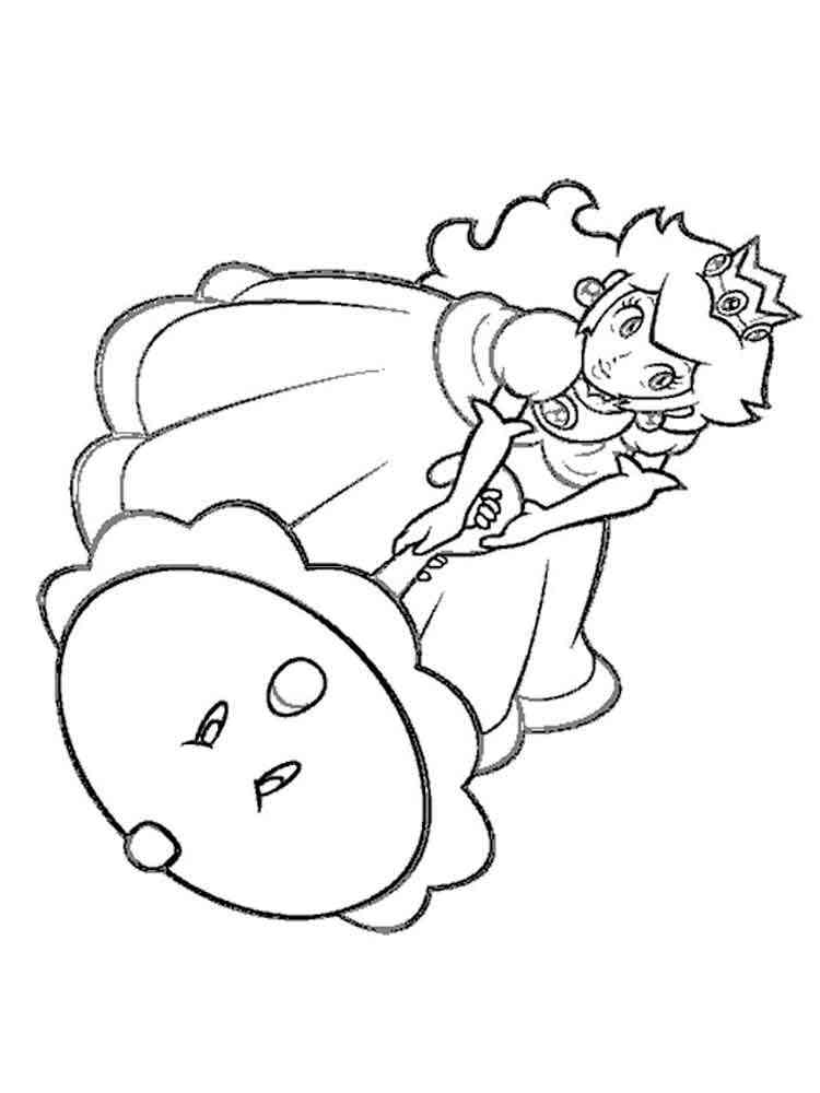 Princess Peach coloring pages. Free Printable Princess Peach coloring