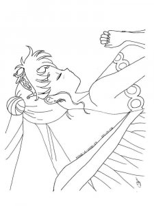 Princess Serenity coloring page 2 - Free printable