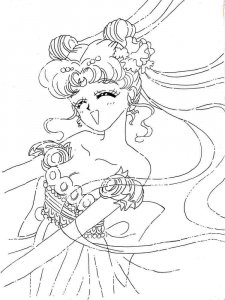 Princess Serenity coloring page 4 - Free printable