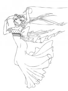 Princess Serenity coloring page 6 - Free printable