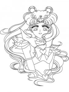 Princess Serenity coloring page 8 - Free printable