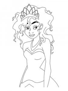 Princess Tiana coloring page 13 - Free printable