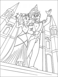 Princess Tiana coloring page 9 - Free printable