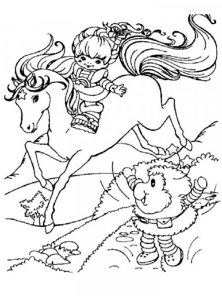 Rainbow Brite coloring pages