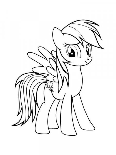 Rainbow Dash coloring pages