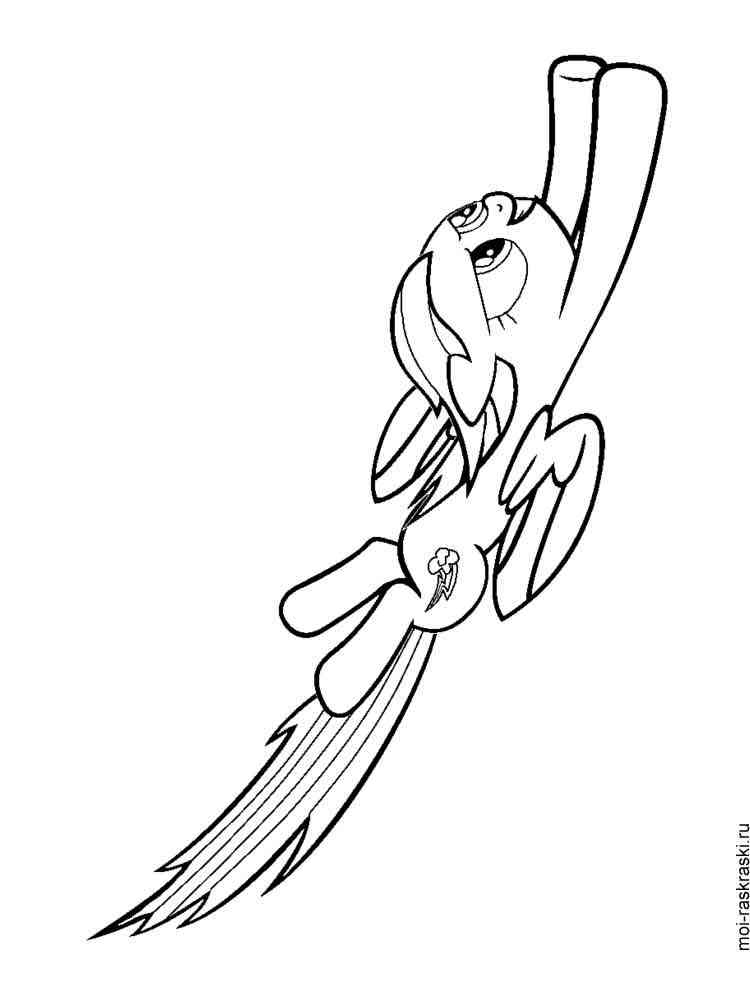 Rainbow Dash coloring pages. Free Printable Rainbow Dash coloring pages.