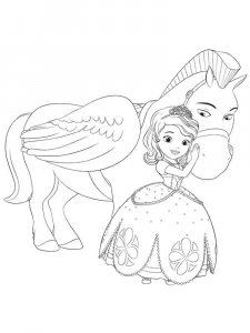 Sofia the First coloring page 26 - Free printable