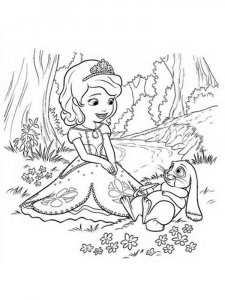 Sofia the First coloring page 1 - Free printable