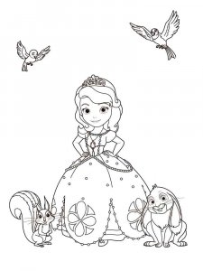 Sofia the First coloring page 17 - Free printable