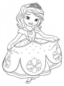 Sofia the First coloring page 4 - Free printable