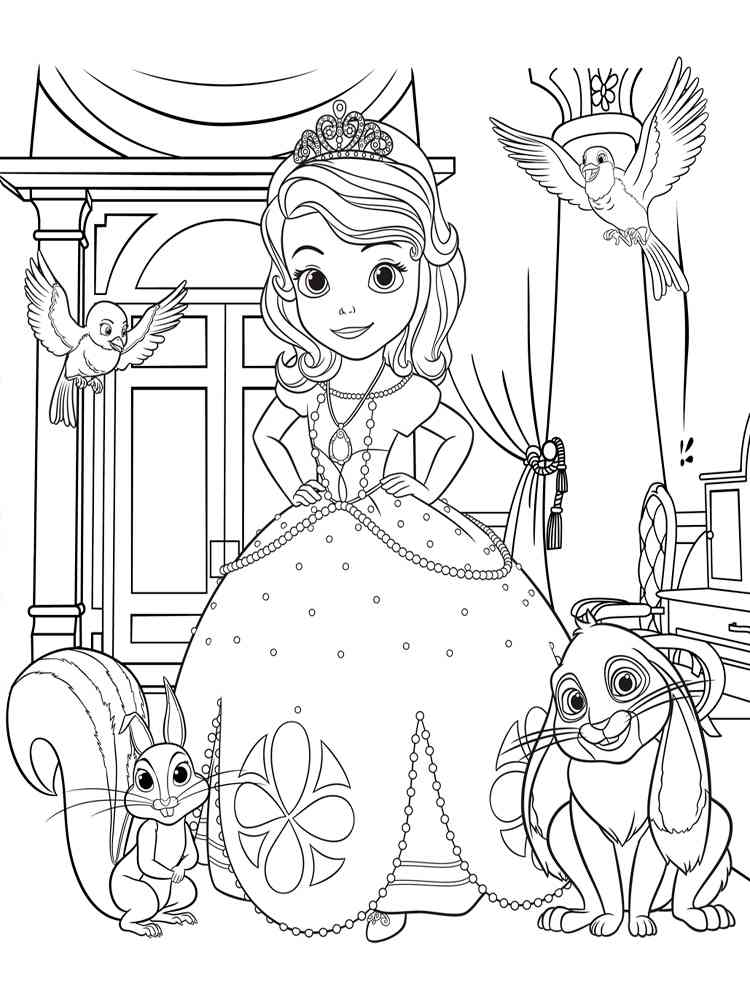 Sofia the First coloring pages. Free Printable Sofia the ...