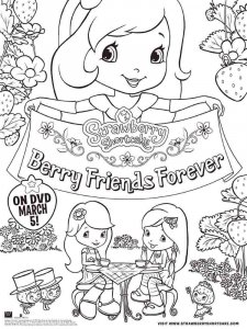Strawberry Shortcake Berrykins coloring page 3 - Free printable