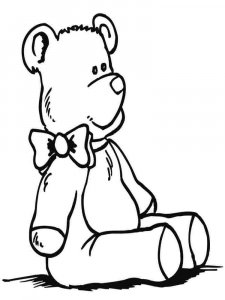 Teddy Bear coloring page 24 - Free printable