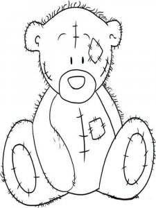 Teddy Bear coloring page 7 - Free printable