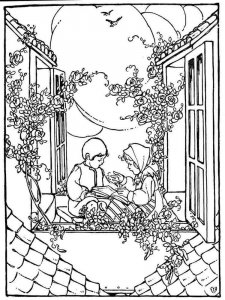 The Snow Queen coloring page 1 - Free printable