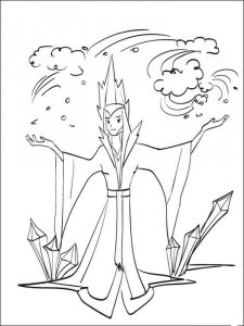 The Snow Queen coloring page 3 - Free printable