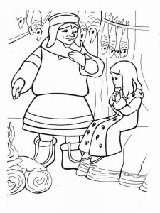 The Snow Queen coloring page 5 - Free printable