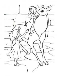 The Snow Queen coloring page 7 - Free printable