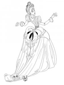 Victorian Woman coloring page 11 - Free printable