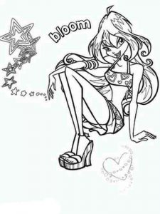 Bloom WINX coloring page 24 - Free printable