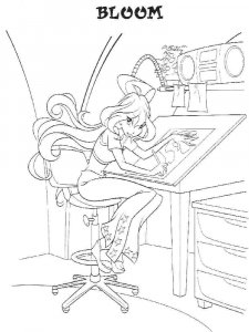 Bloom WINX coloring page 33 - Free printable