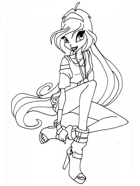 Bloom Winx coloring pages