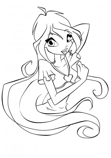 Bloom Winx coloring pages