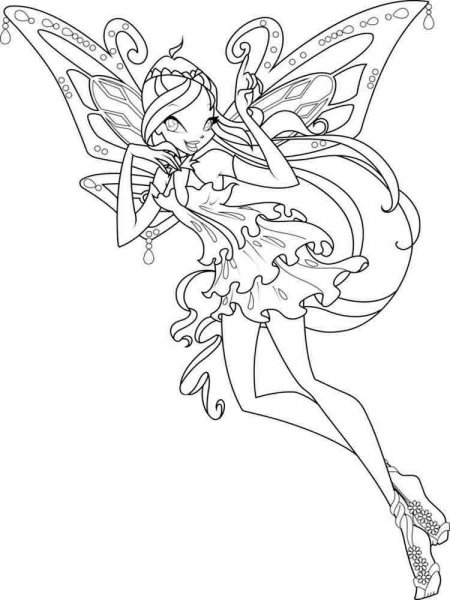 Bloom Winx coloring pages