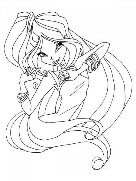 Flora Winx coloring pages