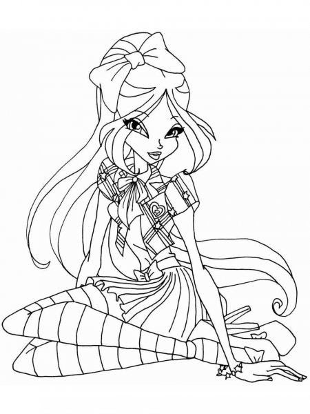 Flora Winx coloring pages