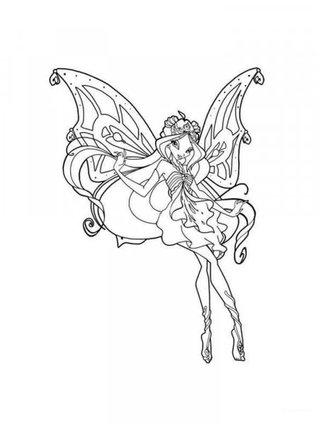 Flora Winx coloring pages