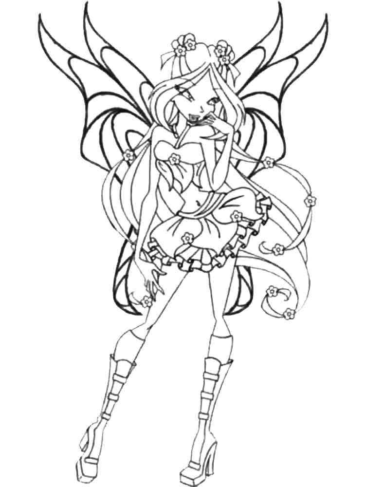 Flora Winx coloring pages