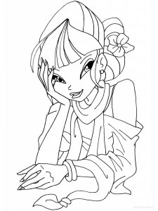 Coloring Pages Musa Winx 4