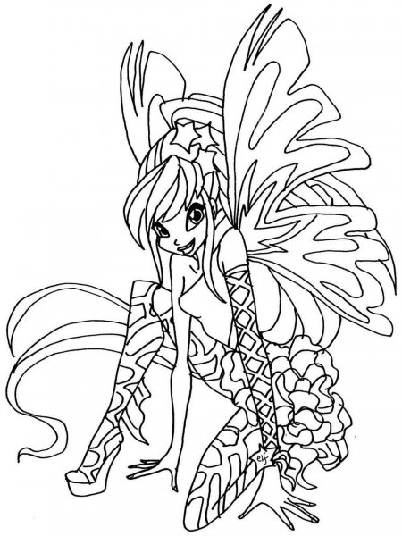 Winx club coloring pages