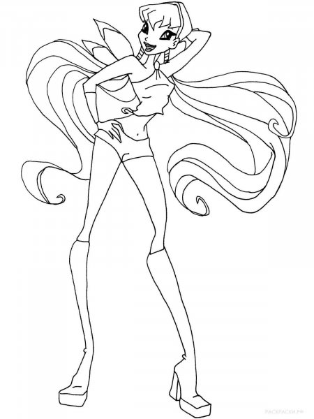 Stella Winx coloring pages