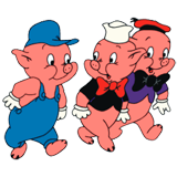 Three little Pigs coloring pages