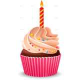 Birthday Cupcake coloring pages