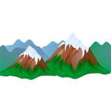 Mountains coloring pages