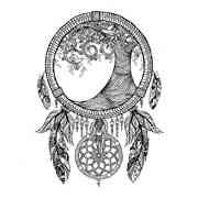 Dream Catcher coloring pages for Adults